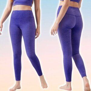 NWT ATHLETA Elation Velvet High Rise Tight Sz XXS Noble Blue Purple